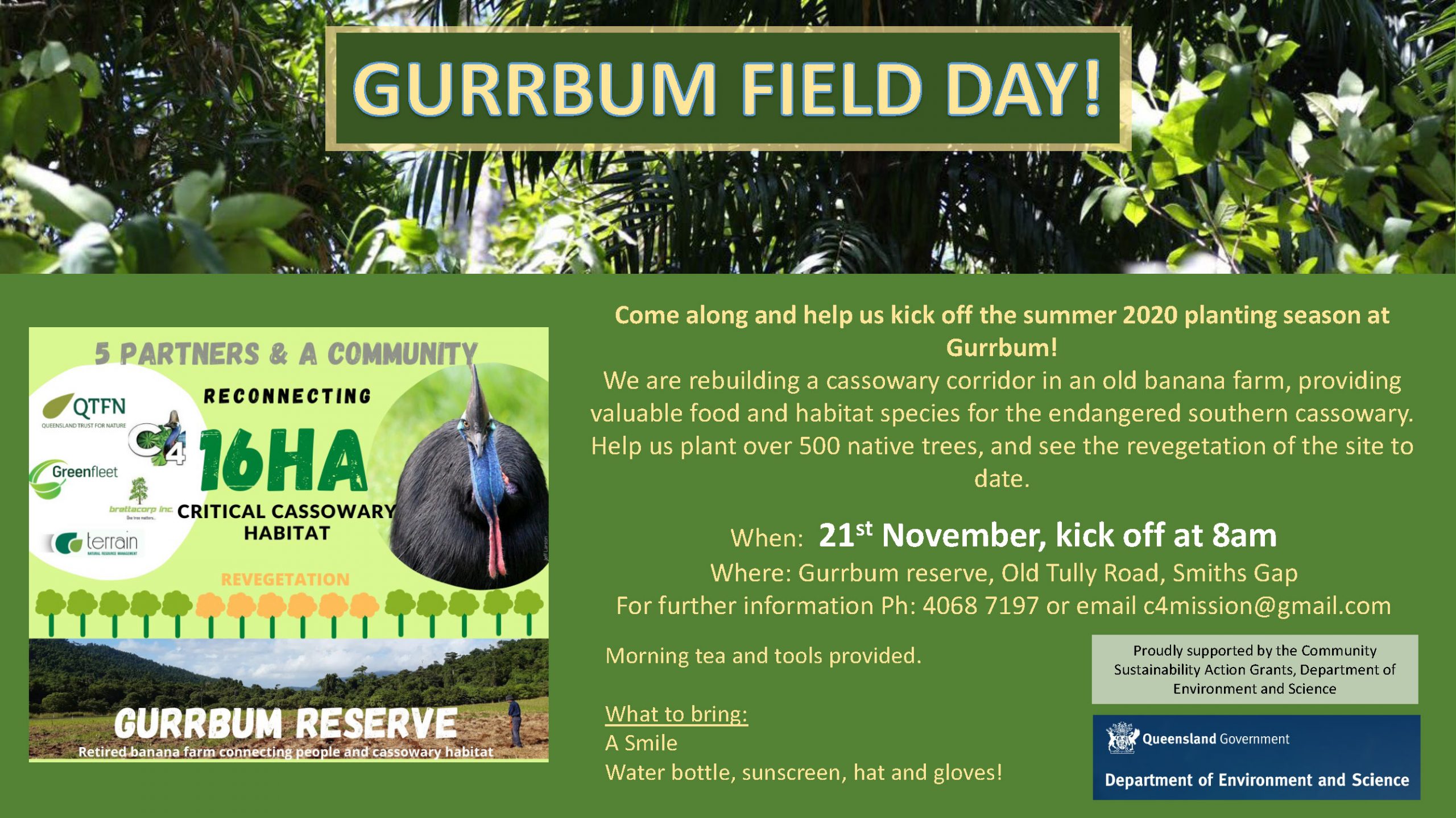 Community Planting Day at Gurrbum Reserve – 21 November